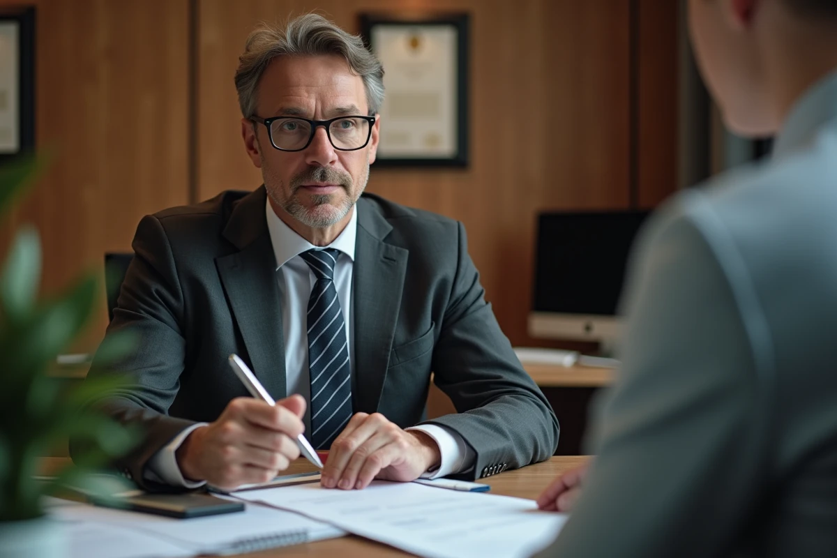 Conseiller bancaire explique un contrat de prêt immobilier